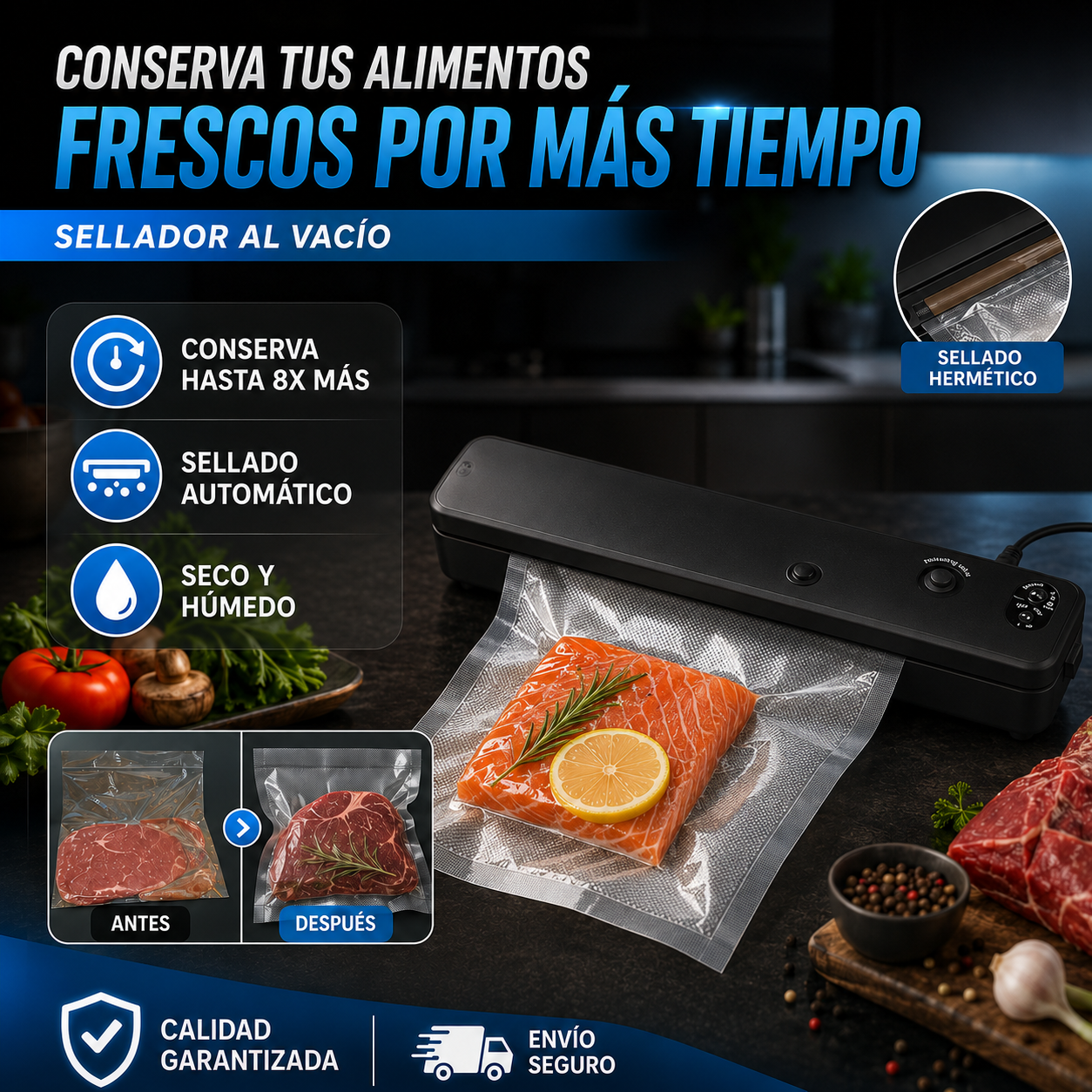 Selladora Al Vacio Curlerpro
