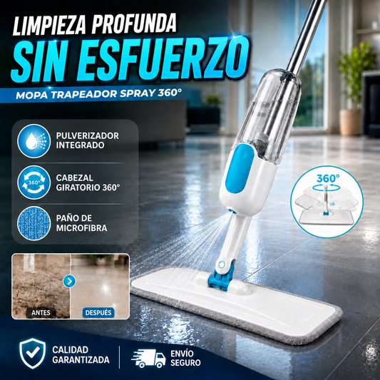 Mopa Trapero Limpiador Rociador spray